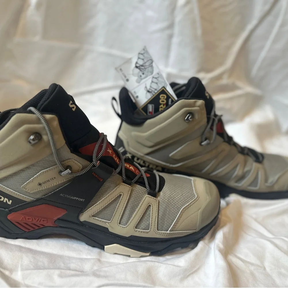 Salomon ADV Gore-Tex Hiking Boots - Tan and Black - Picture 5 of 8